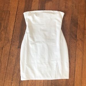 Superdown Strapless White Mini Dress